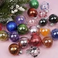 thumbnail image 3 of HESHENG 24Pcs Glitter Bright Christmas Tree Balls Ornament Baubles Xmas Party Home Hanging Ornaments Decor, Champagne, 3 of 4