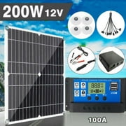 JinYi 200W Solar Panel Kit 100A 12V Battery Charger Controller Caravan Boat Outdoor Us