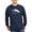 Navy, variant on - Slalom Waterskier Reach Long Sleeve Dark T Shirt - Long Sleeve Dark T-Shirt