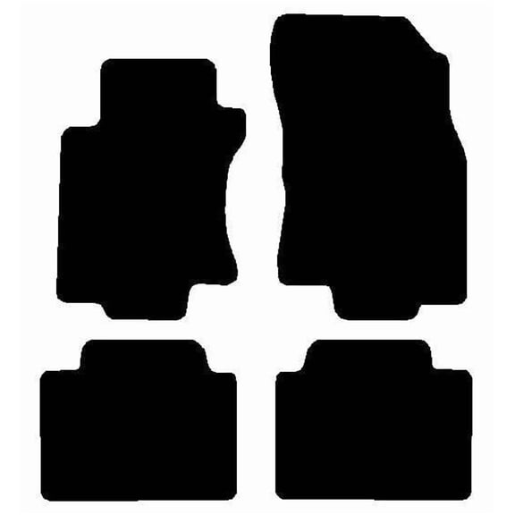Auto Mats and Accessories 4 Piece Set Custom Carpeted Floor Mats Compatible with 2014-2020 Nissan Rogue (Black) Made in the USA
