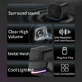 thumbnail image 2 of CSYANXING Delicate Design Computer Speakers for Desktop Laptop USB Plug-and-Play Loud Sound Matte Metal Panel Anti-Slip Foot Pads, 2 of 9