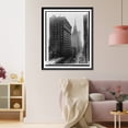 thumbnail image 3 of Historic Framed Print, View of Clark Street, showing Temple Building and the Morrison Hotel, Chicago, Ill., 17-7/8" x 21-7/8", 3 of 9