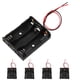 thumbnail image 4 of 5 portapilas AA con cables, caja de almacenamiento para coche de juguete, 3 ranuras, organizador de pilas de plástico negro, 4 of 8