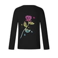 thumbnail image 5 of Lilgiuy New Valentine's Day Men's 3D Printing Long Sleeve T-shirt Fashion Casual Loose Round Neck Undercoat Top Blouses & Shirts Performance Workout Muscle Cut Tee, 5 of 5