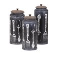 thumbnail image 1 of Vintage Flatware Lidded Canisters, 1 of 1