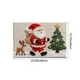 thumbnail image 3 of ToyKingdee Christmas Kitchen Rugs Bathroom Rug Non-Slip Red Door Mat Rugs for Entryway Indoor, Small Washable Throw Soft Bath Mat, Holiday Decor Untra-Thin Carpet, 3 of 6