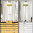thumbnail image 4 of Gold Curtain Rods, Heavy Duty Wrap Around Curtain Rod for Windows 28 to 48 Inch, Adjustable Decorative Blackout Drapery Pole, Modern Room Darkening Rod for Blackout Curtains, Brass, 4 of 18