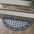 thumbnail image 2 of VHC Brands My Country Indoor Rug Half Circle 16.5x33, Polyester Area Rug, Accent Rug, Floor Decor, My Country Collection, Half Circle 16.5x33, Deep Indigo, 2 of 3
