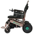 thumbnail image 3 of Bangeran Mammoth EX Motorized Light Electric Wheelchair (500lb Capacity), Wide 22" Seating Area, User-Friendly Transport Chair - Bronze Green, 3 of 12