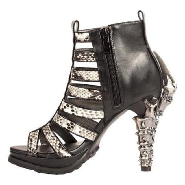 LEORA-VIP-9-Leora Strappy Caged Sandal, Viper-9 in.