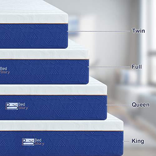 BedStory Latex layer Foam Mattress 10Inch CertiPUR-US TWIN FULL QUEEN KING New 