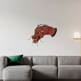 thumbnail image 2 of Oriental Chinese Red Dragon Roaring Vinyl Wall Decal - Mythical Beast Head of Ancient Imperial China Wall Decor - 20" x 16", 2 of 5