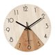 thumbnail image 2 of Reloj de pared, reloj decorativo, madera minimalista, 30 cm, adorno único de arte de pared Color madera blanca., 2 of 9