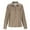 Brown, variant on Women's Tops Dressy 2026 Asymmetrical Button Down Blouse Vertical Stripes Lapel Shirts for Office Business