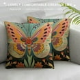 thumbnail image 3 of Shiartex  Inspirational Quotes Throw Pillow Cover, Sofa Home Bed Decor Butterfly Wildflower Study Couch Case, Pillowcase Gift for School Counseling Office Bedroom Living Room Reading Room White, 3 of 5