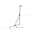 thumbnail image 2 of WRISTBIQUE 2Ud Soporte De Barra Para Montado En Pared De Acero Inoxidable Con Estable, 2 of 8