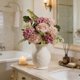 thumbnail image 4 of Yhmxh Flores artificiales de rosas e hortensias, ramo de seda con tallos, tallos de flores RFaux para bodas, fiestas, arreglos florales, decoración de mesas y centros de mesa para el hogar., 4 of 5