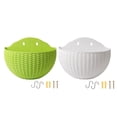 thumbnail image 1 of Maceta de pared moderna Sharpla colgador de autorriego 2 uds Blanco verde, 1 of 8
