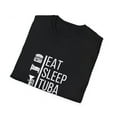 thumbnail image 2 of Funny Tuba Player T-Shirt Eat, Sleep, Tuba, Repeat, 2 of 7