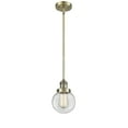 thumbnail image 5 of Innovations Lighting  Franklin Restoration Beacon 1 Light 6" Stem Hung Mini Pendant Antique Brass/Seedy, 5 of 5