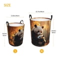 thumbnail image 3 of Picia Maple Forest Panda Large Laundry Basket, Waterproof, Freestanding Laundry Hamper, Collapsible Tall Clothes Hamper with Extended Handles-Medium, 3 of 8