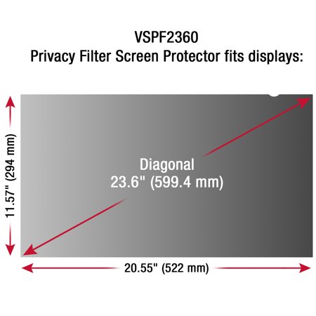 UPC: 0766907793710 | 23.6 Inch Privacy Filter Screen Protector for Widescreen 16:9Monitors with Anti-Glare and Anti-Scratch