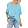 thumbnail image 2 of Women Oversized T-Shirt Summer Casual Short Sleeve Loose Tee Tops, 2 of 7