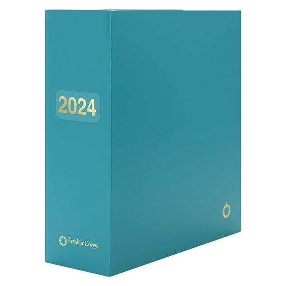 FranklinCovey Storage Binder (Classic Size, Aqua)