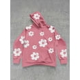 thumbnail image 3 of Wangsaura Chandail à Capuche Ample d'Automne pour Femmes à Manches Longues avec Imprimé Floral, 3 of 6
