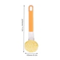 thumbnail image 3 of Fiudx Cepillo para Ollas con Mango Largo, Diseño Ergonómico, Tres Cabezales Reemplazables, Cerdas Antirayaduras, Ideal para Estufas, Ollas y Fregaderos, Herramienta de Limpieza Versátil, Tamaño 23,3, 3 of 3