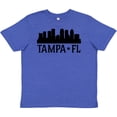 thumbnail image 3 of Inktastic Tampa Florida City Skyline Youth T-Shirt, 3 of 5