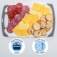 thumbnail image 5 of S&T INC. Cutting Board Set, Rubberized Edges, 3 Different Sizes, BPA-Free, White & Grey, 5 of 7