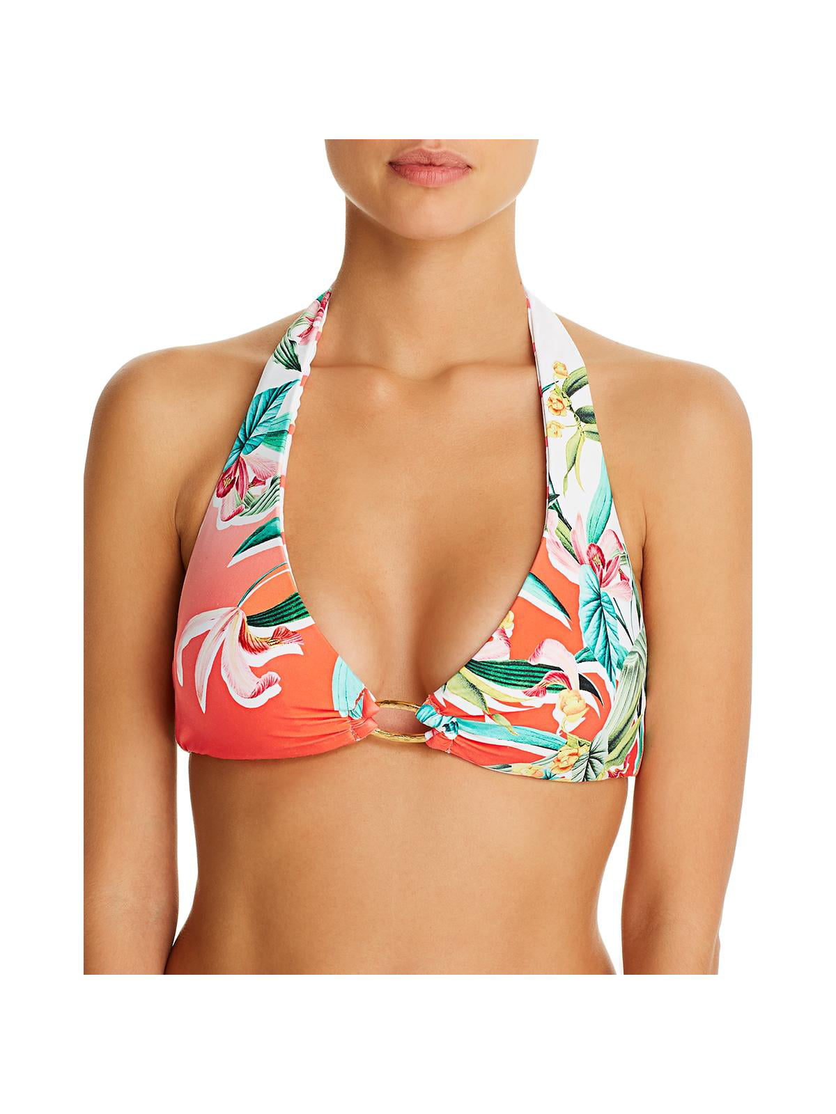 Mae Womens Swimwear Trina Cross Back Printed Bikini Top for A-C cups Brand