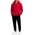 thumbnail image 5 of XUNKUSGA Mens Sweatsuit 2 Piece Set Fashion Hooded Sweatshirt and Joggers Set Casual Outfits for Men Hoodie Sweatsuit Sets Casual Jogging Athletic Suits Red S, 5 of 6