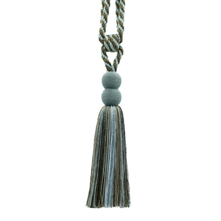 Shell Curtain Tiebacks Contemporary,Modern|Bark Brown, Mocha, Chocolate|Curtain and Drapery Tassel Tieback|9 1/2