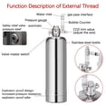thumbnail image 4 of DIY CO2 Generator Stainless Steel Valve Kit for Aquariums & Planted Tanks - R Series Single Cylinder Compatible with Adjustable 0-10KG Output Pressure, Dual Gauges (0-10kg/c㎡ Low Voltage & 0-150psi, 4 of 7