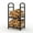 Green Bronze, variant on Gaderth High Firewood Rack Outdoor,Metal Fireplace Log Rack Storage Carrier Organizer, Fire Wood Storage with Kindling Hooks, Heavy Duty Metal Logs Racks Storage Organizer for Fireplace Deck