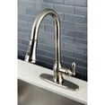 thumbnail image 4 of Kingston GSY7778ACL American Classic Single-Handle Pull-Down Kitchen Faucet in Brushed Nickel, 4 of 6