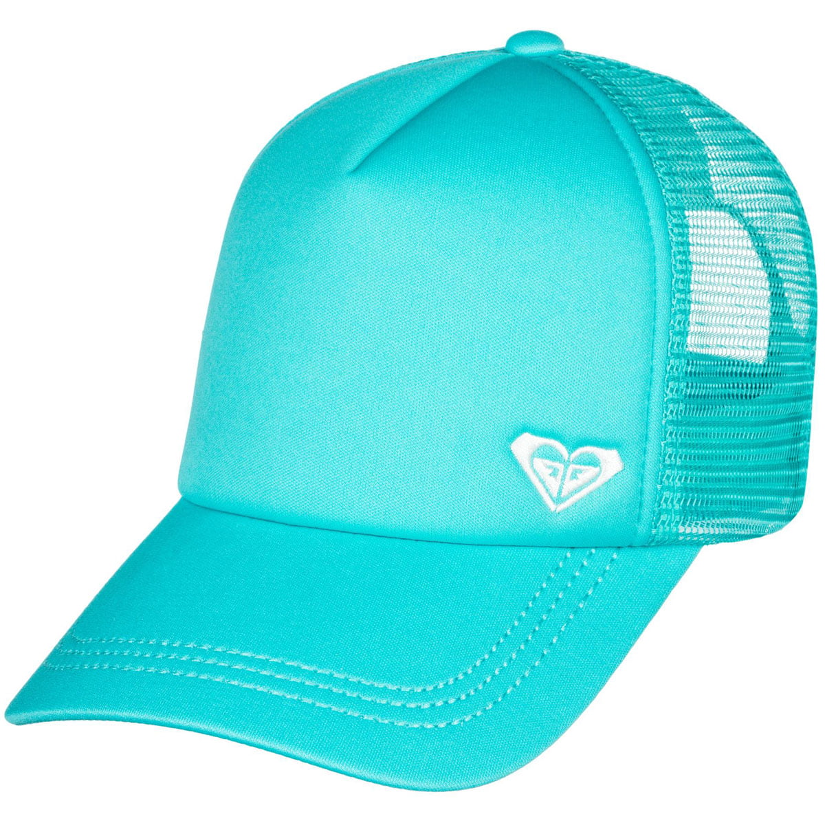 New Roxy Royal blue Trucker cap snapback Adjustable Women's Mesh Back hat OSFM