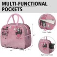 thumbnail image 6 of Lunch Bag Lunch Box for Women Reusable Insulated Lunch Cooler Bags,Large Capacity for Work Travel Picnic,Water-Resistant Halloween Lunch Tote Bag Gifts for Woman Mom Pink, 6 of 6