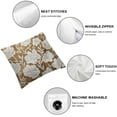 thumbnail image 6 of Mustard Yellow Beige Daisy Floral Pillow CoversVintage Flowers Decorative Pillow Cases Block Print Throw Pillows Farmhouse Decor For Couch Porch Bed Cushion Outdoor, 6 of 7