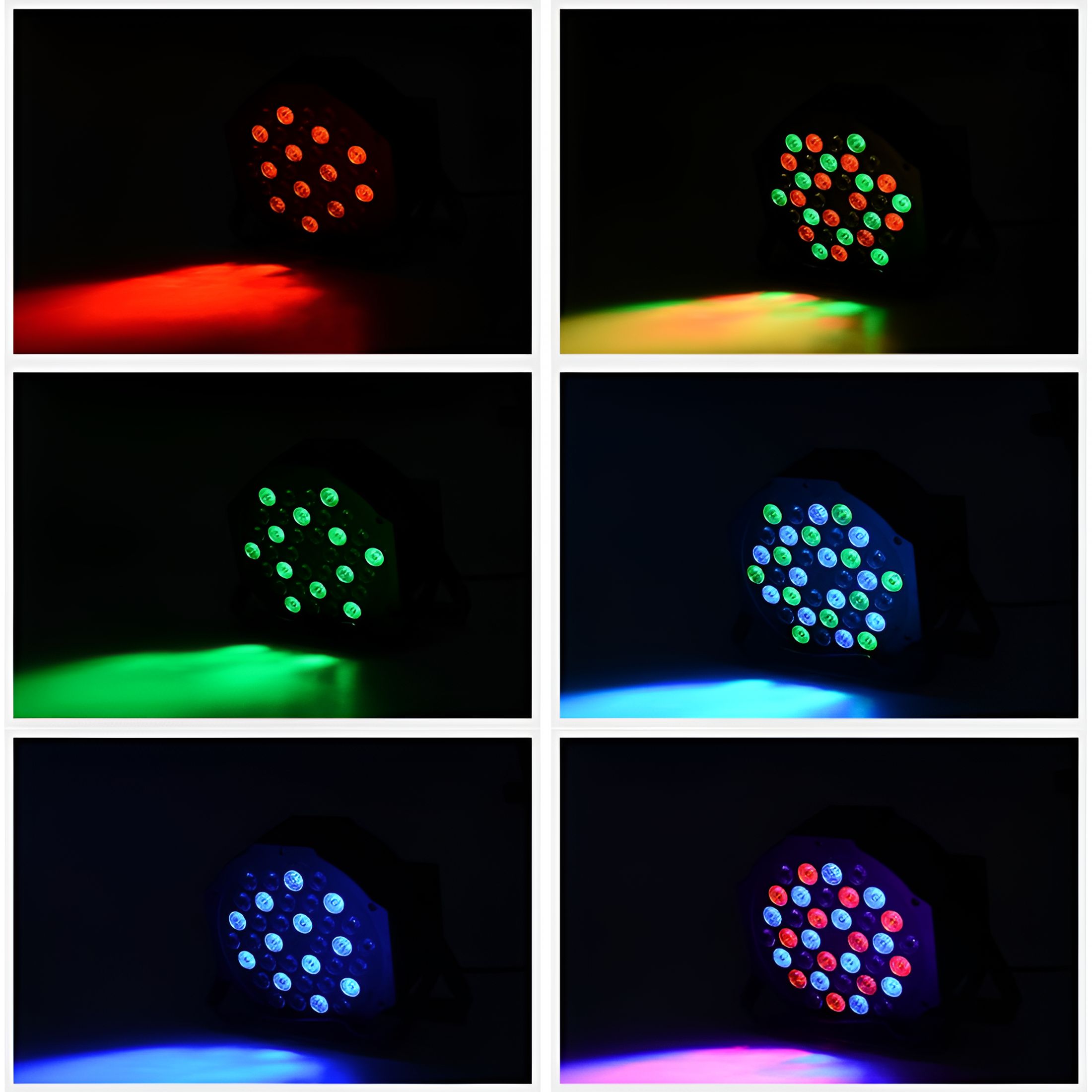 HIBIBUD 2026 New 36 Led Par Lights Stage Lights with Sound Activated Remote Control & Dmx Control,Stage Lighting Uplights for Wedding Club Music Show Christmas Holiday Party Lighting - 1 Pack