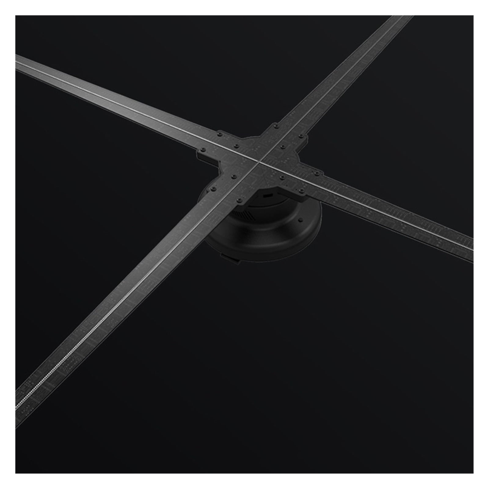3D Hologram, Fan Advertising Machine Naked Eye 3D Holographic Projection Stereo Imaging 70 Wall-mounted Aerial Floating Imaging Party decorations Ideal Advertising Tool