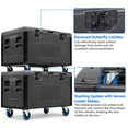 thumbnail image 2 of 44" x 22" x 24" Heavy Duty Stackable Rolling Cable Road Case - HDPE Watertight Dustproof Case for Pro Audio, DJ Equipment & Musical Instrument Accessories, ATA Certified with Lockable Casters, 2 of 12
