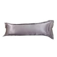 thumbnail image 1 of Funda de Almohada Elegante Soledad Funda de Almohada de Cuerpo Largo de Seda Gris 48x120cm, 1 of 7