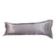 thumbnail image 1 of Funda de almohada de seda de lujo multicolor con cuerpo de seda, funda de almohada larga y completa Gris 48x120cm, 1 of 7