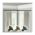 thumbnail image 2 of Corner Curtain Rod - Brass Adjustable Double Rod Set - 120-170" - Layered Window Decor, 2 of 2
