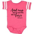 thumbnail image 3 of Inktastic Though She Be but Little She is Fierce Quote Shakespeare Girls Baby Bodysuit, 3 of 5