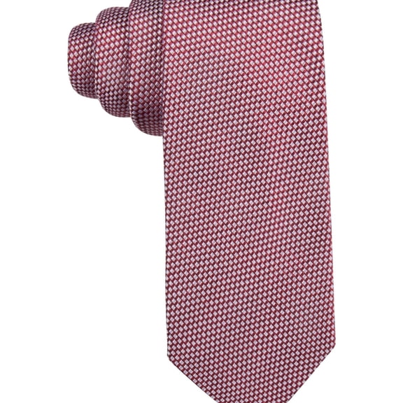 Tasso Elba Mens Matera Self-tied Necktie, Red, One Size