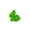 Green-GN-home supplies, variant on MORESEC Home 2.6in Foam Flocking Rabbit Easter Ornament Wreath Flower Branch Accessory Party Decoration (White/Green/Blue/Yellow/Pink) Easter Decorations